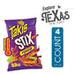 Takis Rolled Tortilla Chips 4-Pack, Hot Chili Pepper, 9.9 oz Bags, Sharing Size
