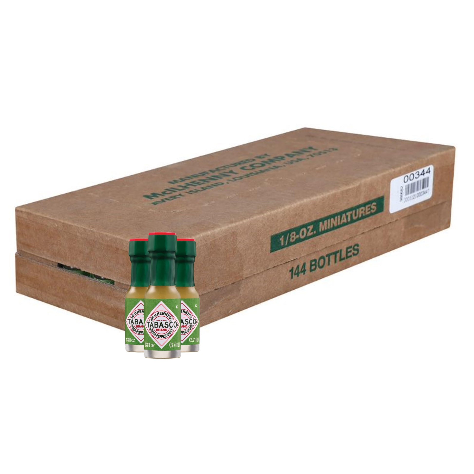 TABASCO Brand Green Jalapeno Pepper Sauce, Mild Hot Sauce, Mini Glass Bottles, Balanced Flavor, Crisp & Zesty Jalapeno Sauce, Gr