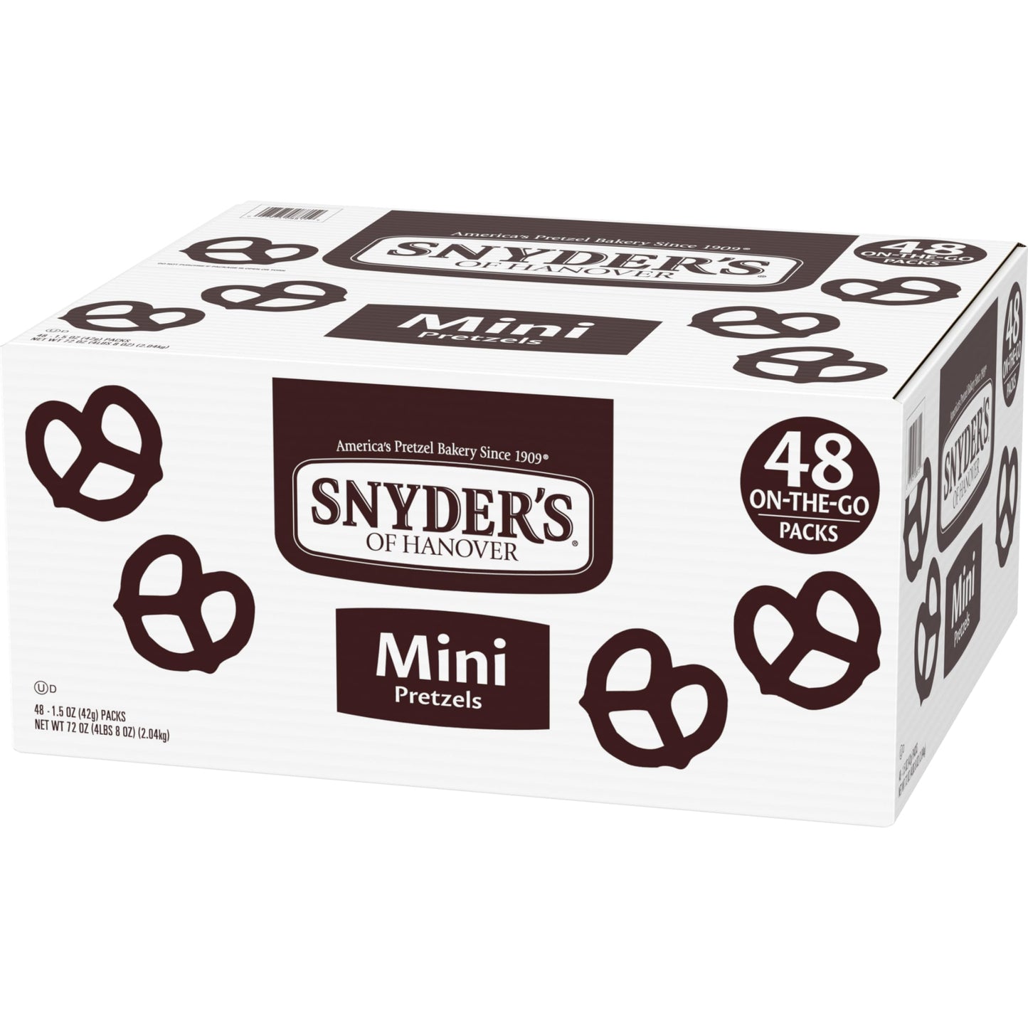 Snyders Of Hanover, Mini Pretzels, Individual Packs, 48 Ct