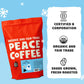 Peace Coffee Yeti Cold Brew Blend | 5 Lb Medium Roast Course Grind| Organic Fair Trade | Smooth, Rich Flavor | Shade Grown, Fres