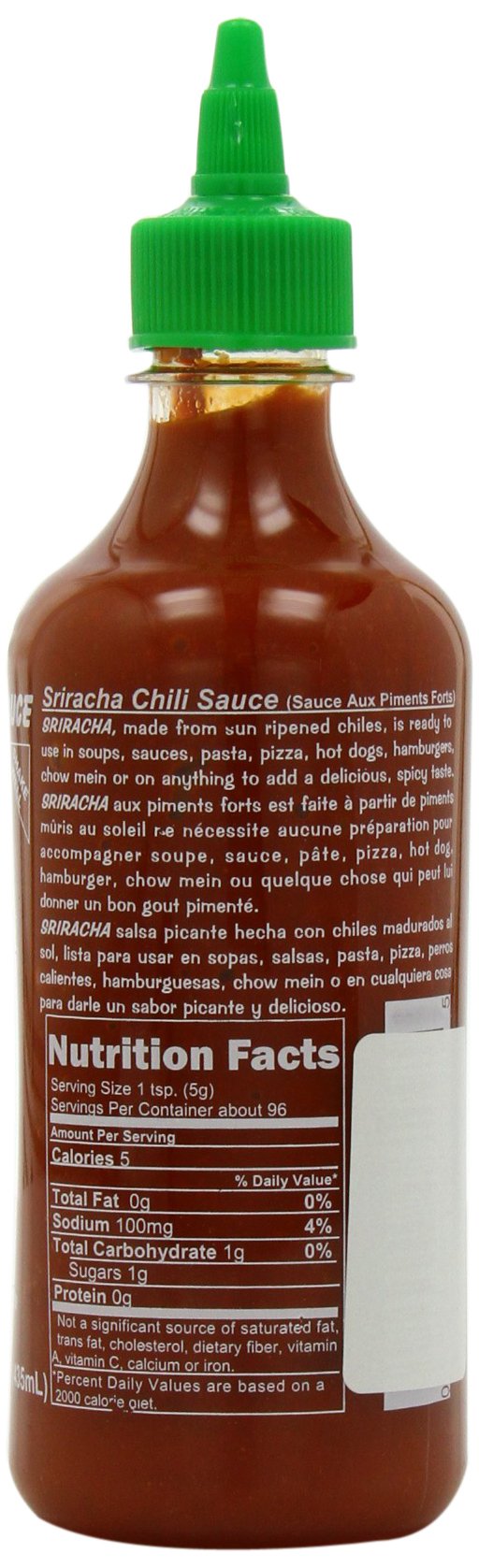 Huy Fong, Sriracha Hot Chili Sauce, 17-Ounce Bottles (Pack Of 6)