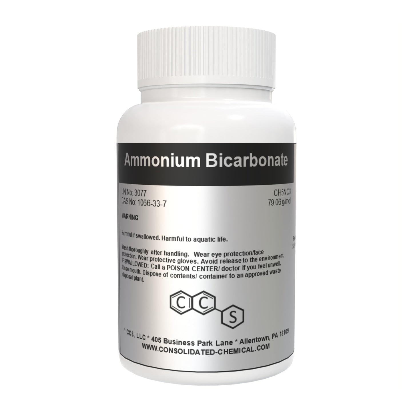Ammonium Bicarbonate - Food Grade - Versatile Baking Ingredient and Leavening Agent for Perfect Bakes (250 GRAMS)
