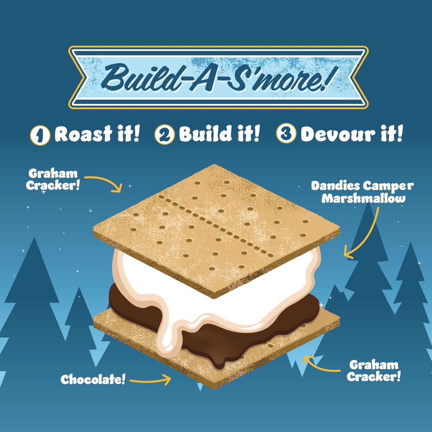 Dandies Jumbo Campers, Vegan Marshmallows, No Artificial Flavorings, Food Dyes, Corn Syrup, Or Gelatin, Perfect For Smores And C