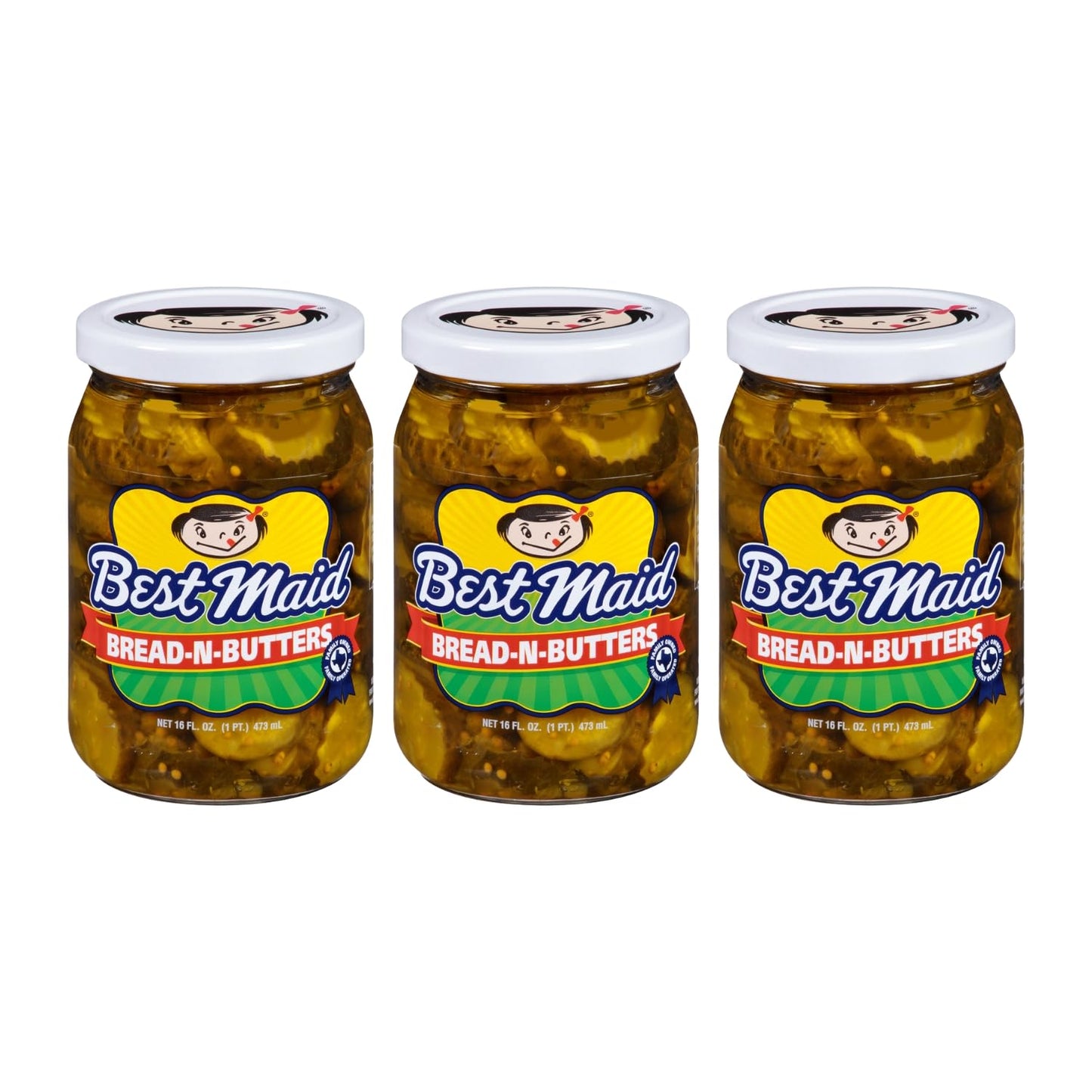 Best Maid Pickles - 9-Item Assortment of Dill, Sweet, Bread & Butter, Okra, and Specialty - 3 or 6 Packs (3 Pack, Bread & Butter