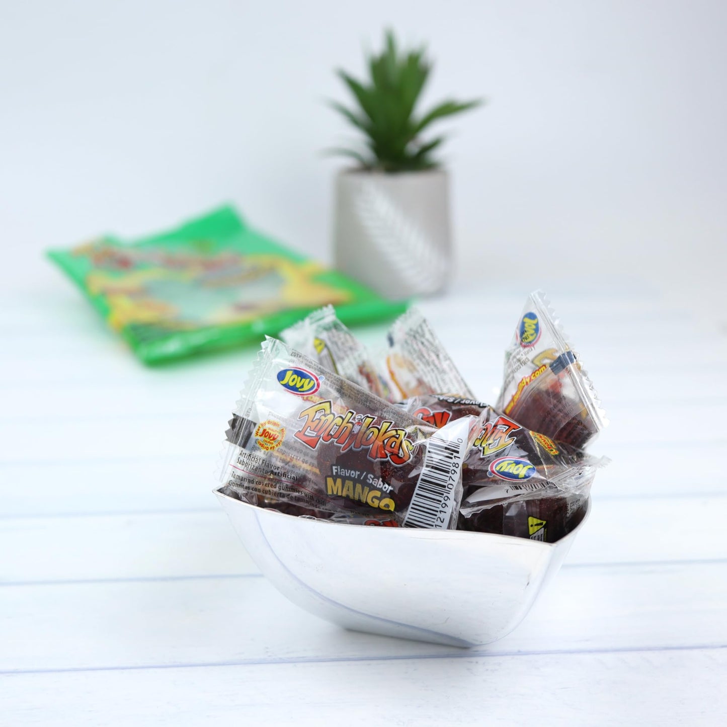 Sweetzo Spicy Mexican Gummy Candy, Individually Wrapped Tamarind Covered Mango Gummies, Fiesta Party Favor Treats - 5.29 Ounces