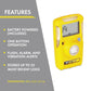 Bw Technologies/Honeywell Analytics Bwc2-H Bw Clip Single-Gas Detector, Hydrogen Sulfide (H2S)