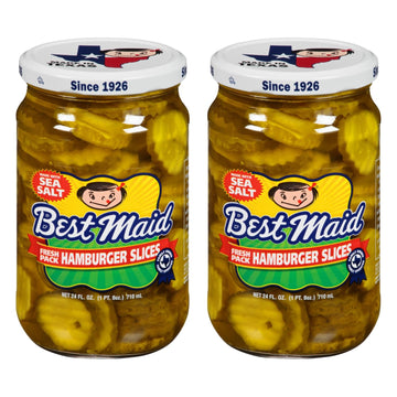 Best Maid Products Glass Jars - Dill, Kosher, Garlic Bites, Habanero Chips & Xtreme Hot Pickles - 24 Ounce - 2 Pack