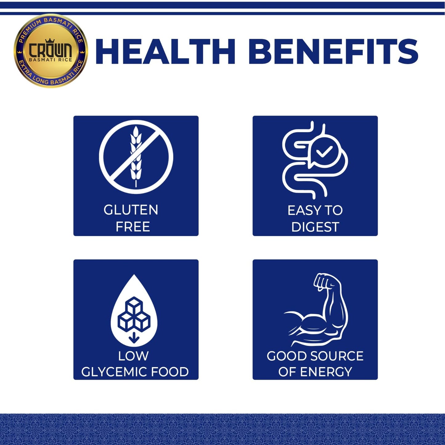 Crown Basmati White Rice - Instant Microwave Rice, 10 Pound (Pack of 1)