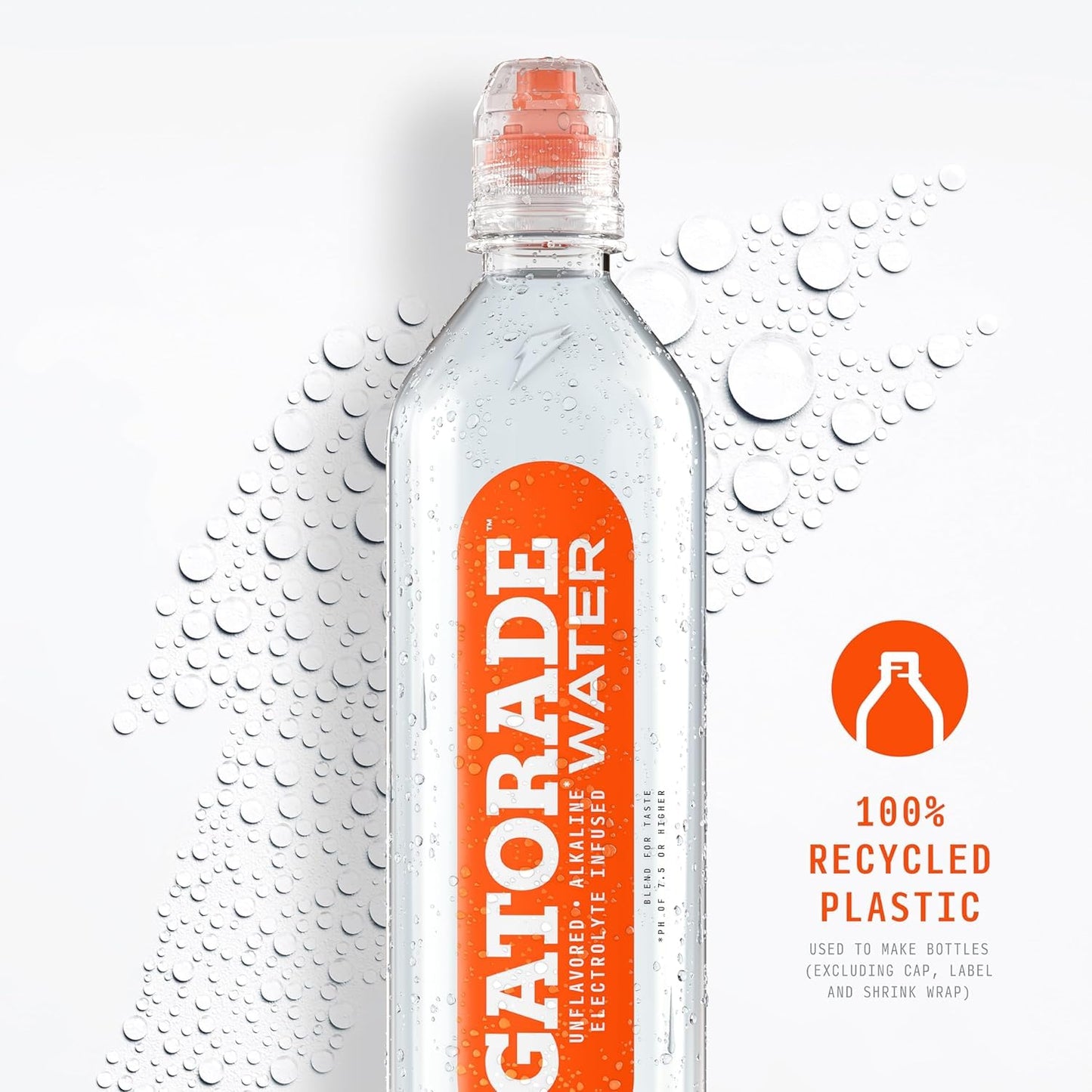 Gatorade Water, 700Ml Sports Cap (Pack Of 12)