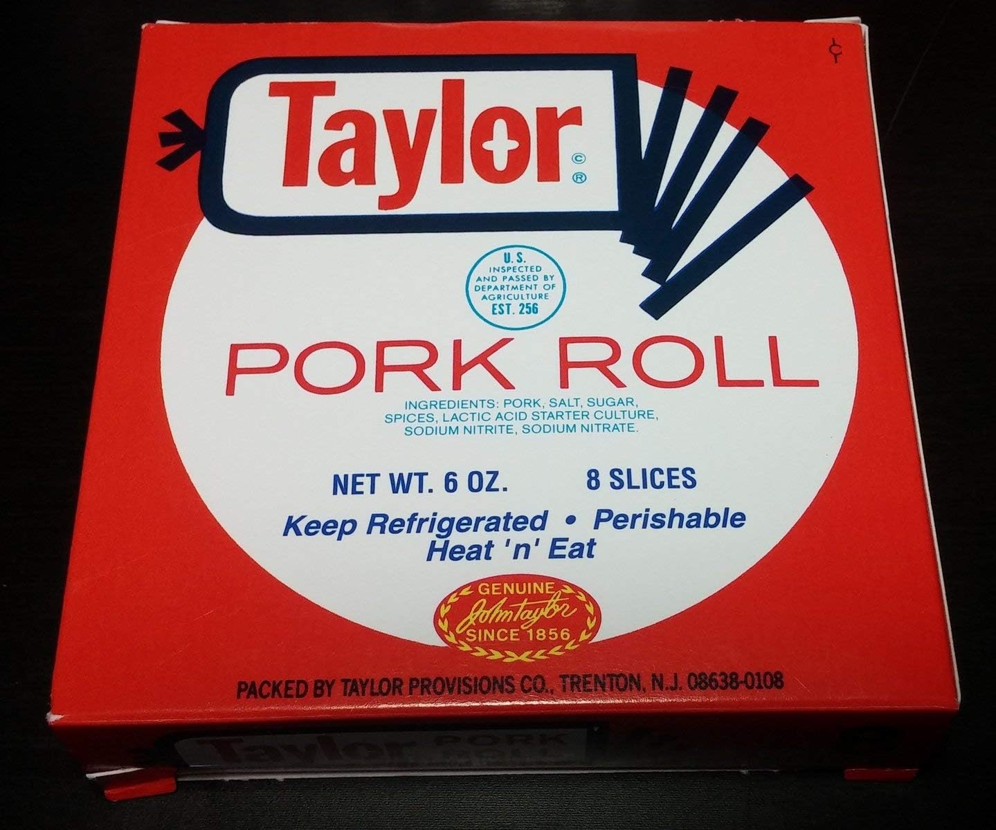 Generic Taylor Pork Roll 6 Oz. (4 Pack) - Delicious Pork Roll, Ideal for Breakfast or Sandwiches