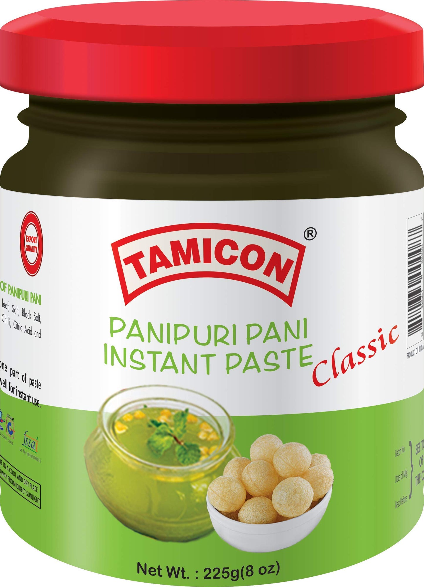 Tamicon 225 Grams Pani Puri Instant Paste