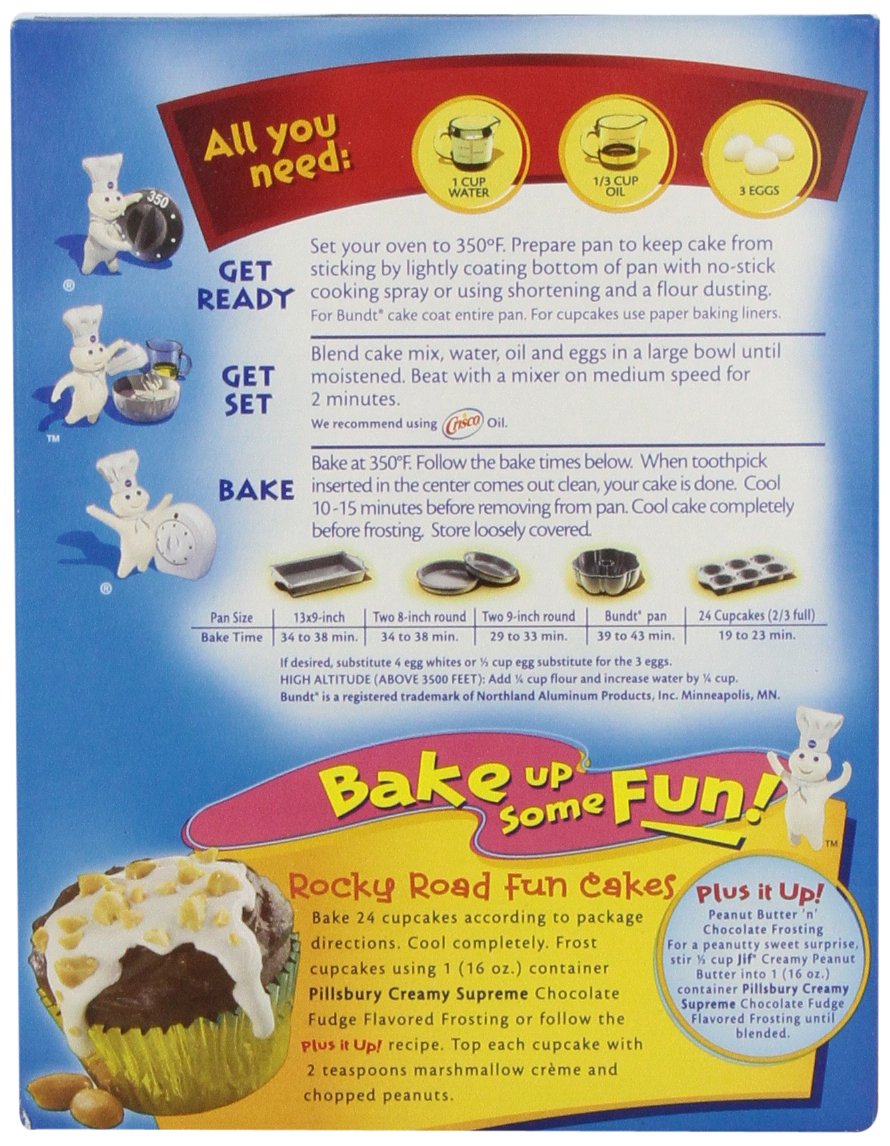 Pillsbury Cake Mix Moist Supreme German Chocolate, 15.25 Oz