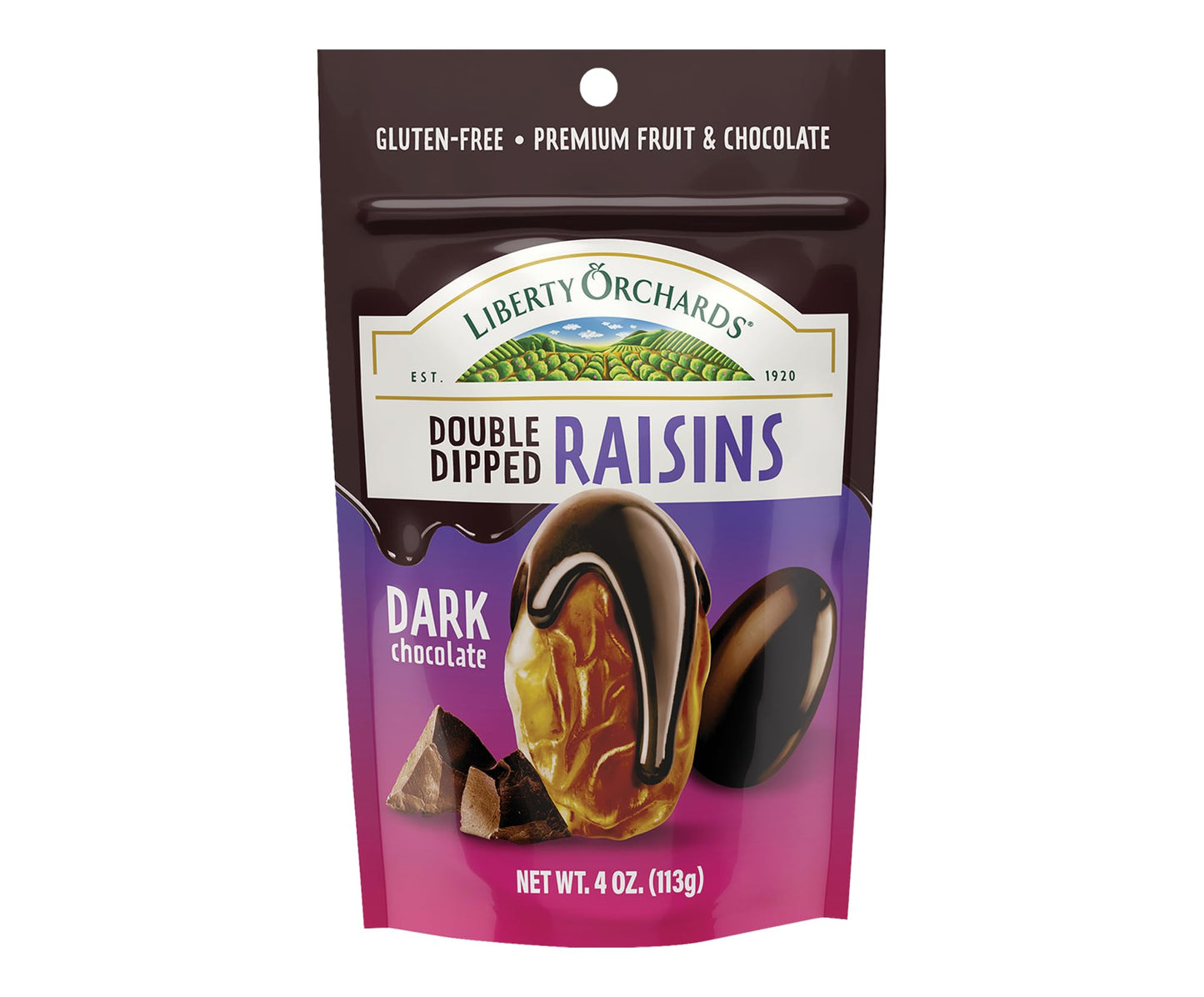 Liberty Orchards Dark Chocolate Raisins - Gluten Free Premium Treat