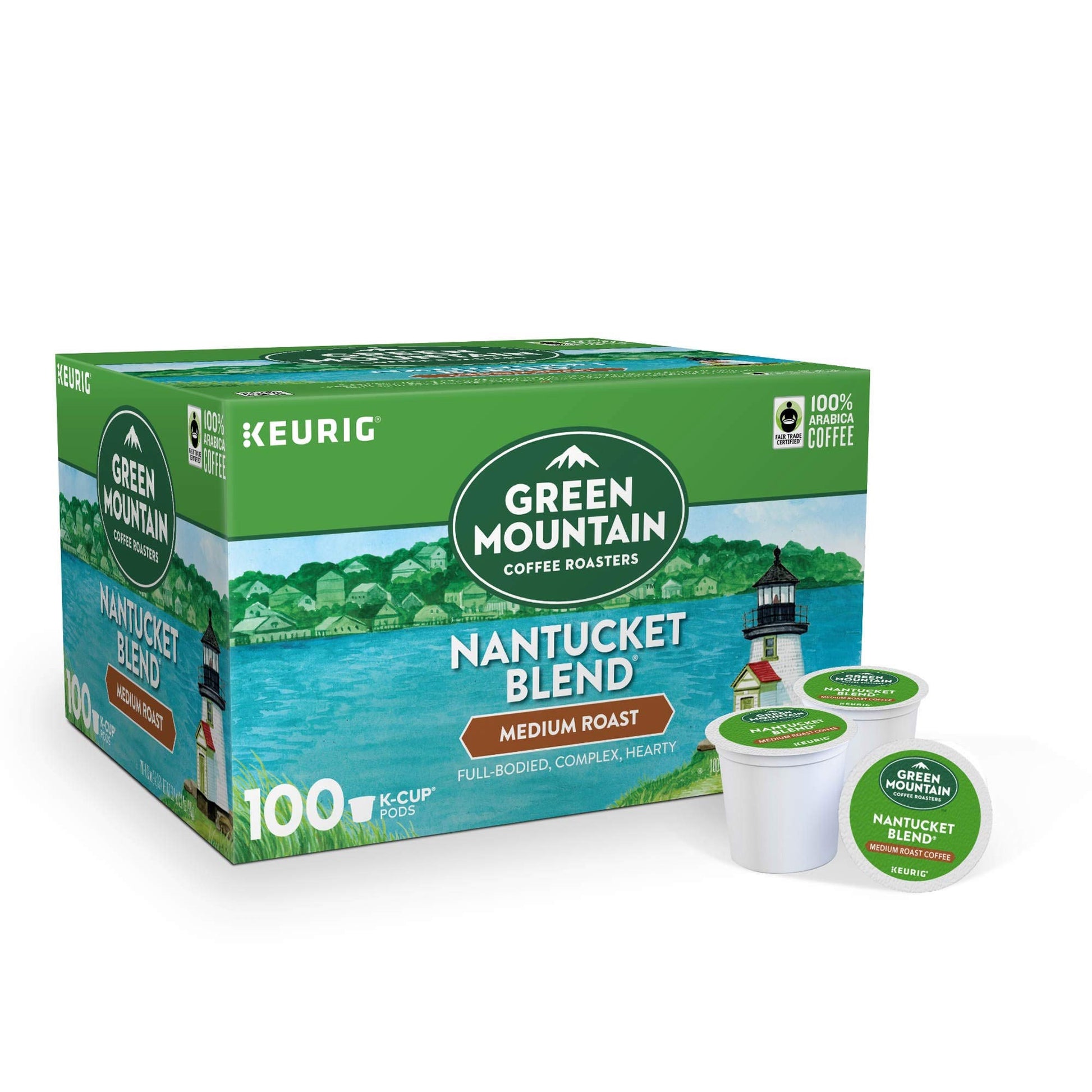 Green Mountain Coffee Roasters Nantucket Blend Keurig K-Cup Pods Coffee, Medium Roast, 33.1 Ounce