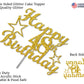 48 Birthday Cake Topper Gold Glitter, Party Decoration Ideas, Premium Quality, Sturdy Doubled Sided Glitter, Acrylic Stick. Made