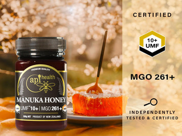 Manuka Honey Umf 10+ (Mgo 261+) Pure New Zealand Honey, 1.1 Lb (500G)