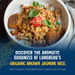 Lundberg Family Farms - Organic California Brown Jasmine Rice, Herbaceous Scent, Clings When Cooked, 100% Whole Grain, High Fibe