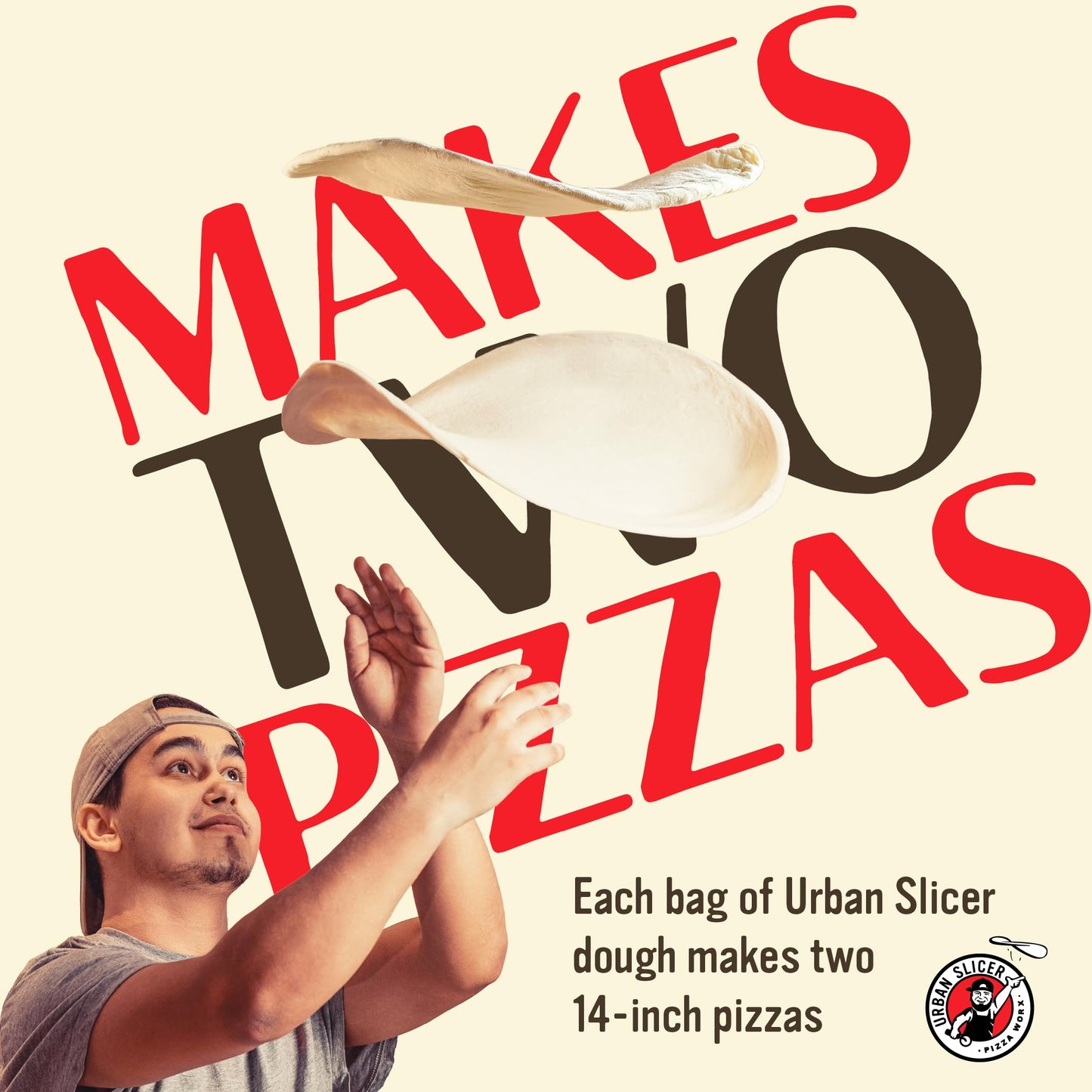 Urban Slicer Pizza Kit - Outdoor Grilling Style Crust & Pizza Sauce - 1 Bag