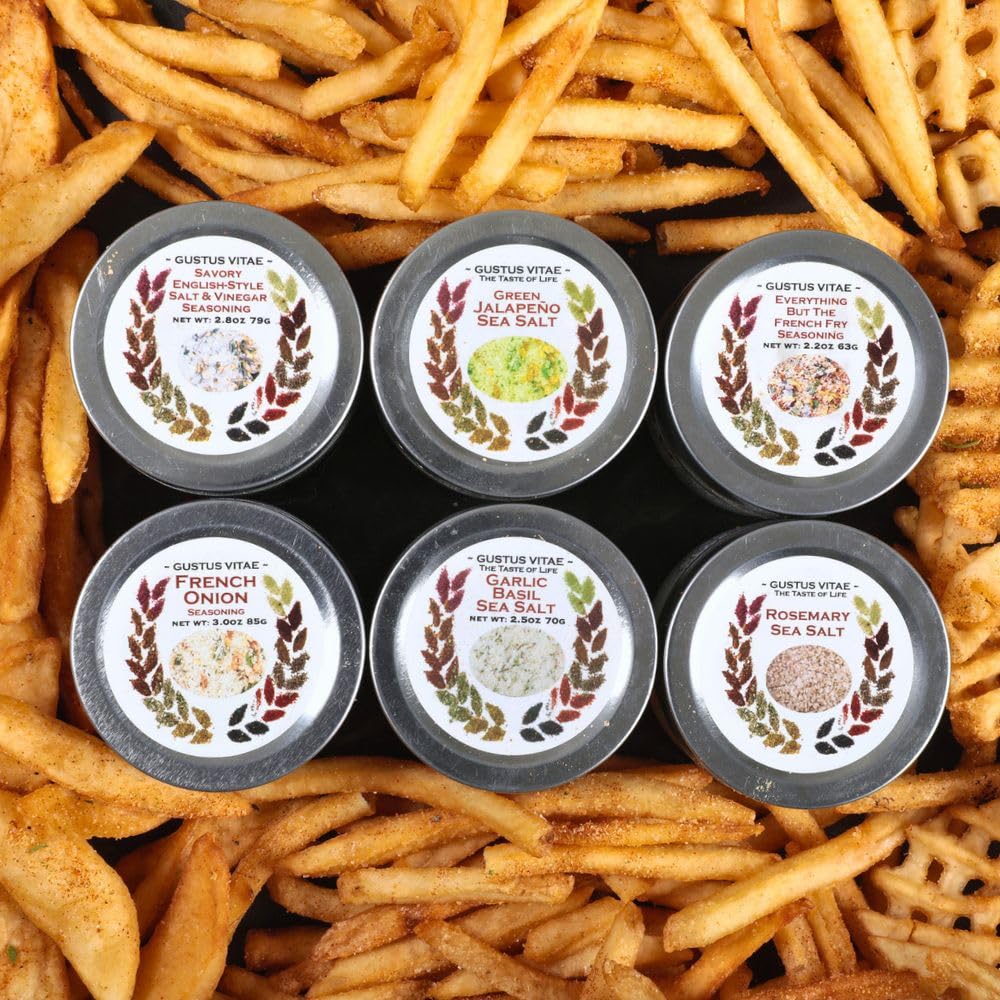 Gourmet French Fry Seasoning Set - Six Pack | Oprah'S Favorite Thing 2024 | Authentic Small Batch Seasoning Mixes | 6 Gourmet Al