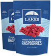 Thousand Lakes Freeze Dried Fruit - Raspberries 2-Pack 1.2 Ounces (2.4 Ounces Total) | No Sugar Added | 100% Whole Raspberries