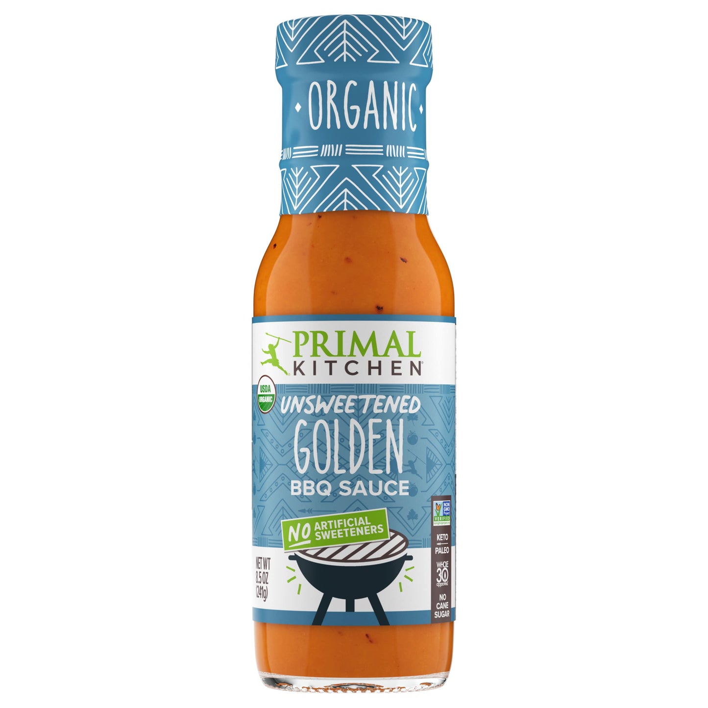 Primal Kitchen Organic Carolina Gold BBQ Sauce, 8.5 oz, Gluten-Free, No Added Sugar