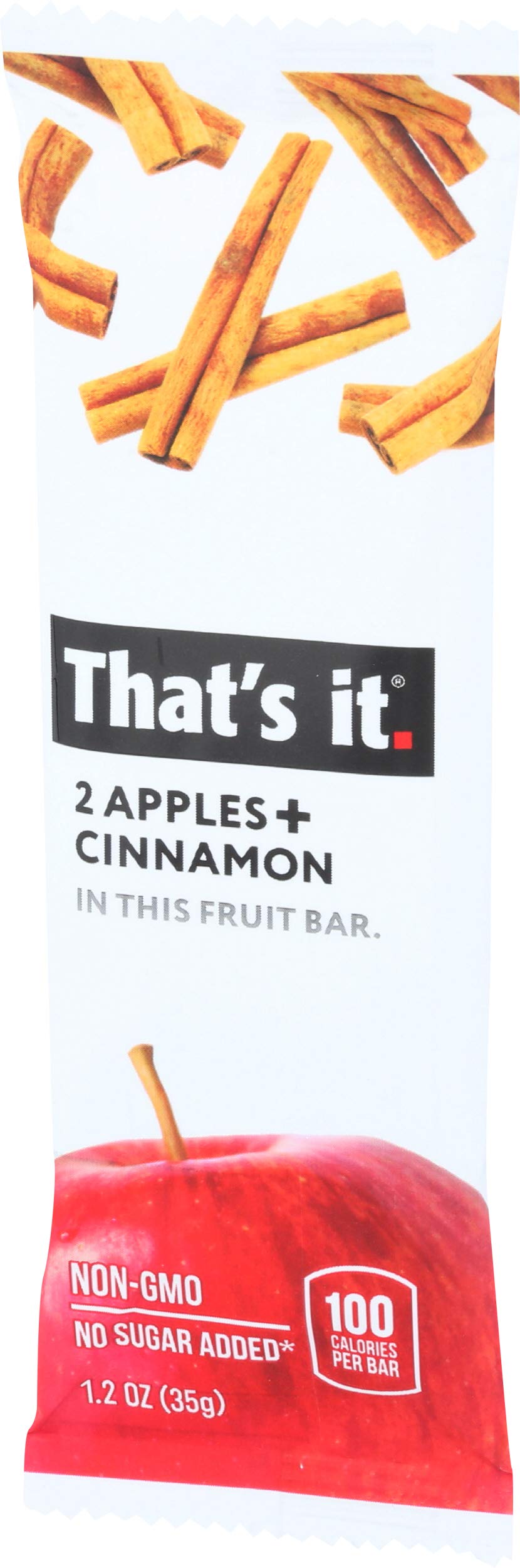 Thats It Zesty Apple + Cinnamon Fruit Bar 1.2 Ounce