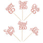 24Pcs Rose Gold Happy 65Th Birthday Cupcake Toppers Sixty Five Straight Outta 1960 Cupcake Picks Cheers To 65 Lengend Since 1960