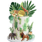 29 Pcs Safari Jungle Animal Cake Toppers With Plam Leaves Balls Cake Decorations For Wild Theme Birthday Oh Baby Safari Jungle P