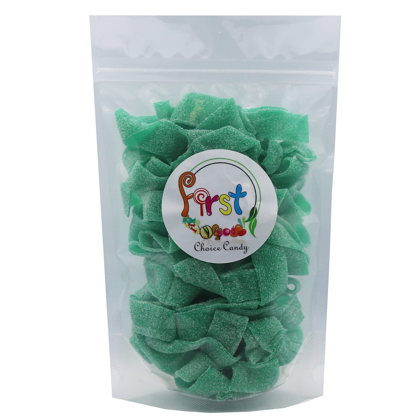 All Color Sour Gummy Belts (Green Apple, 2 Lb)