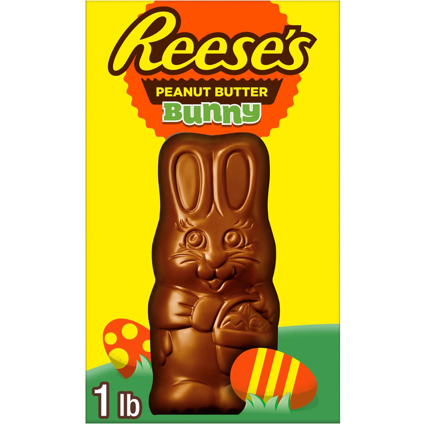 REESES BUNNY Milk Chocolate Peanut Butter, Easter Candy Gift Box, 1 lb