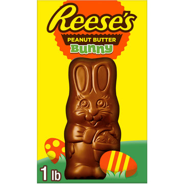 REESES BUNNY Milk Chocolate Peanut Butter, Easter Candy Gift Box, 1 lb