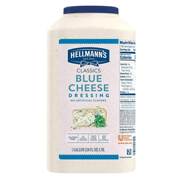 Hellmann's Classics Blue Cheese Salad Dressing Jug Gluten Free, No Artificial Flavors or High Fructose Corn Syrup, Colors from N