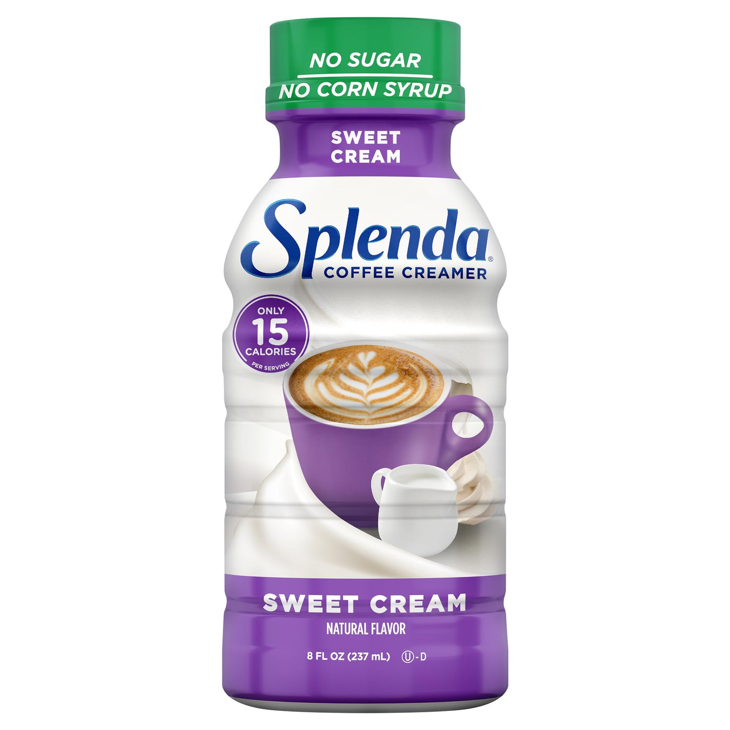 Splenda Sugar Free, Low Calorie Sweet Cream Coffee Creamer, 8 Fl Ounces Bottle (Pack of 6)