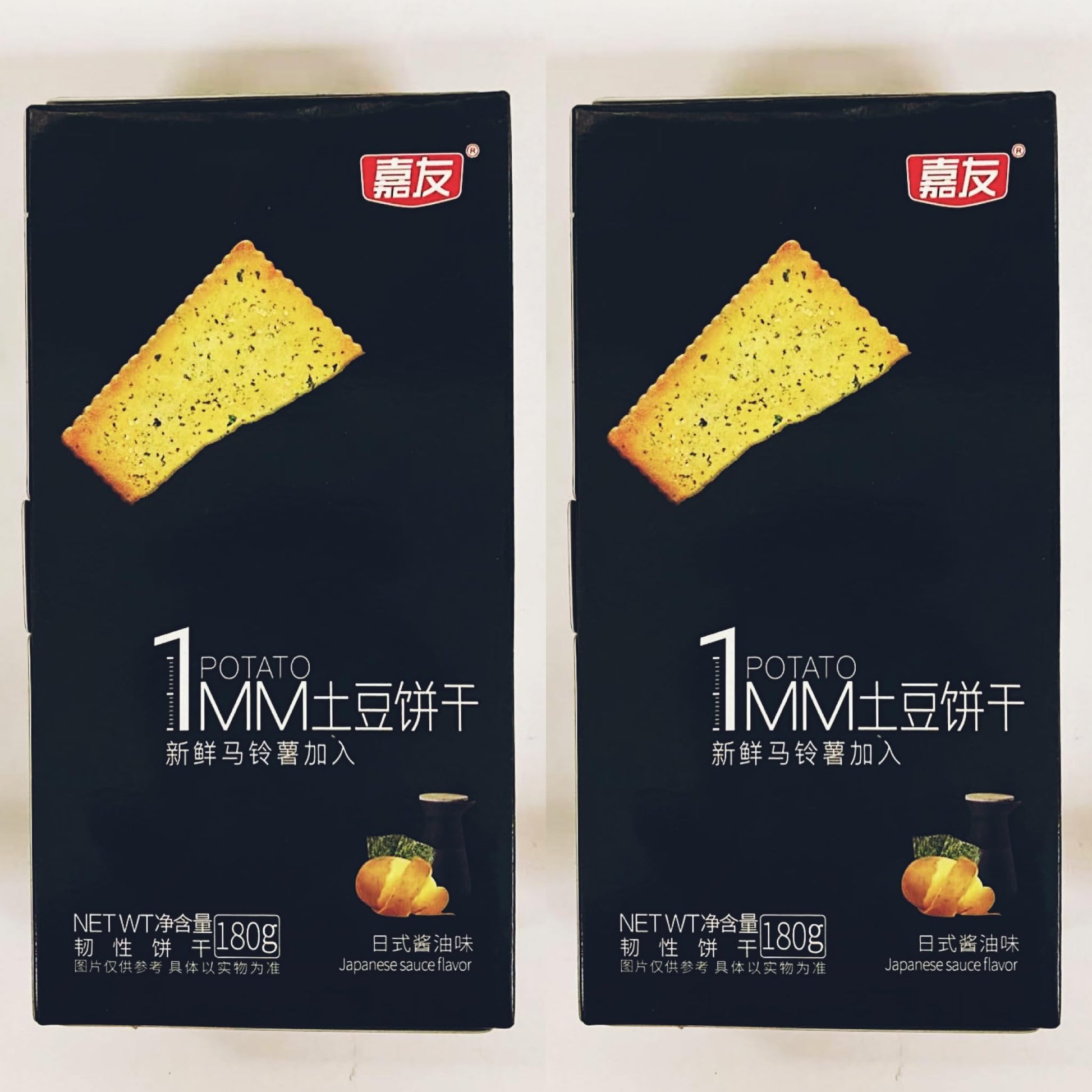 Generic Potato Crackers, Japanese Sauce Flavor, 180g (3.17 oz), Pack of 2