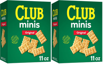 Club Minis Crackers, Lunch Snack, Original, 11oz Box (Pack of 2)