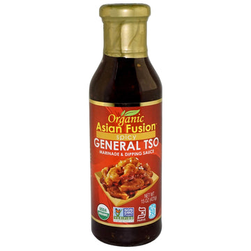 Organic Asian Fusion General Tso Sauce 15 Ounce - Non-Gmo Organic Certified Kosher & Gluten Free (1 Pack)