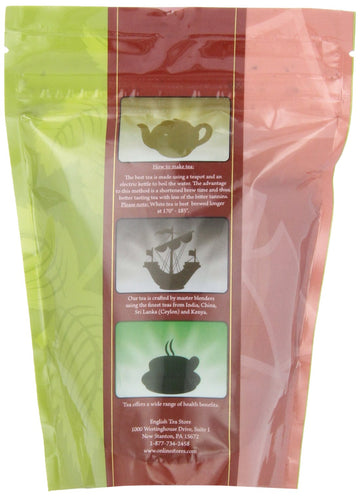 English Tea Store Loose Leaf, Wild Blueberry Organic Black Tea, 4 Ounce