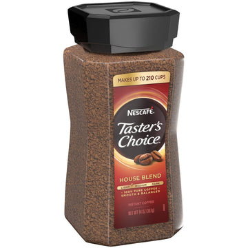 NESCAFE Tasters Choice Instant Coffee, House Blend (14 Ounce)