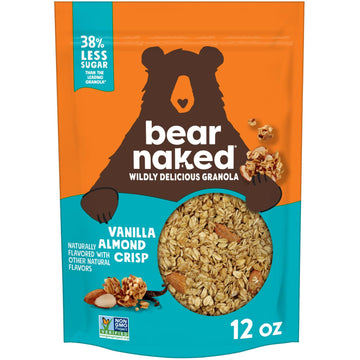 Bear Naked Fit Granola Cereal, Vegan, Breakfast Snacks, Vanilla Almond, 12Oz Bag (1 Bag)
