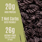 Care Free Kitchen Roasted Garlic Rotini Keto Pasta Noodles, 20G High Protein, Low Carb 2G Net Carbs, 26G High Fiber (12 Oz. Bag)