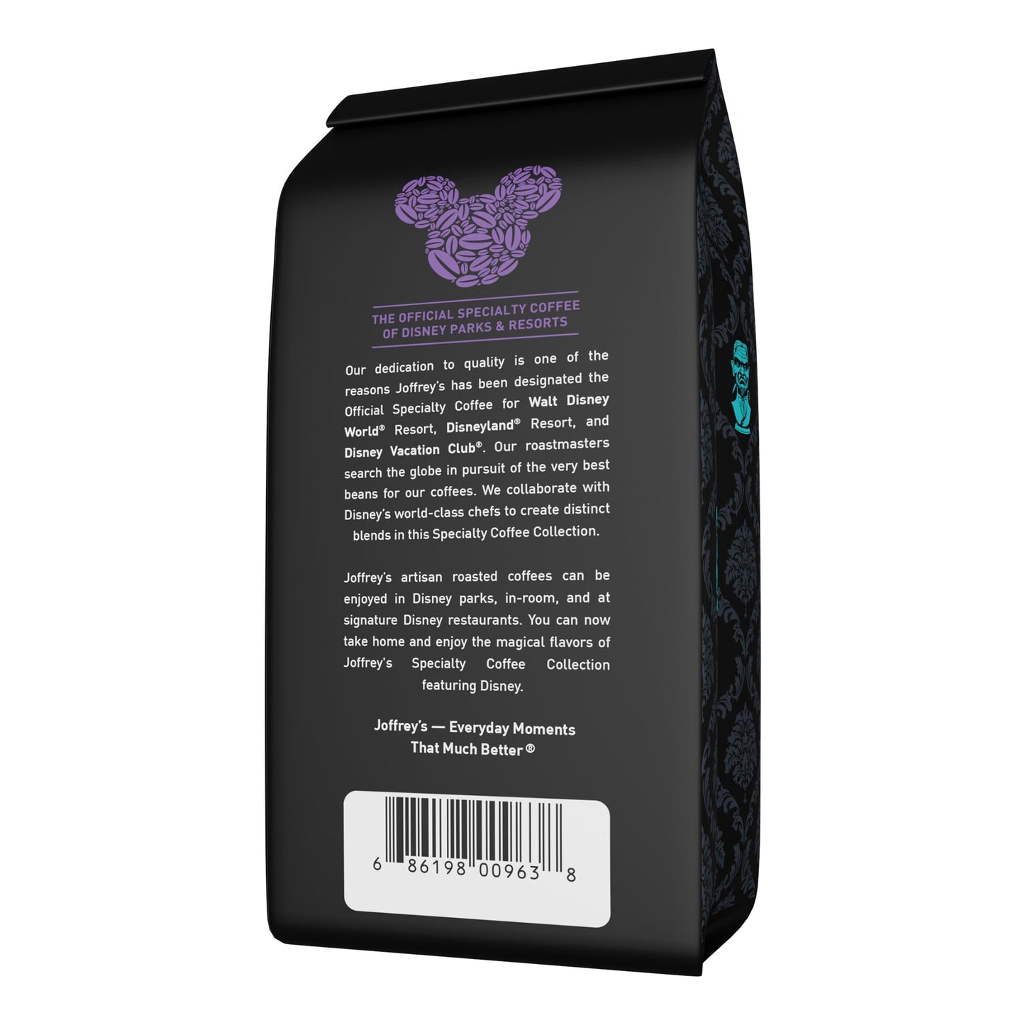 Joffreys Coffee - Disney Haunted Mansion Foolish Mocha Brew  Medium Roast Ground Coffee  Flavor Notes of Sweet Chocolate (Ground  11oz)
