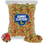 GEEOOLLAH Gummy Clusters Candy – Assorted Fruit Flavors, 2lb Bulk Bag