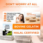 Angtai JN Gelatin compact pieces Size 00 Empty Pill Gel Caps, 1000 Count, Gluten Free, Non-GMO, Halal Certified