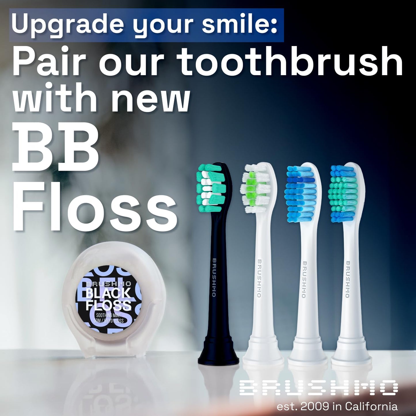 Brushmo Sensitive Replacement Toothbrush Heads Compatible With Sonicare Hx6053, 8 Pack