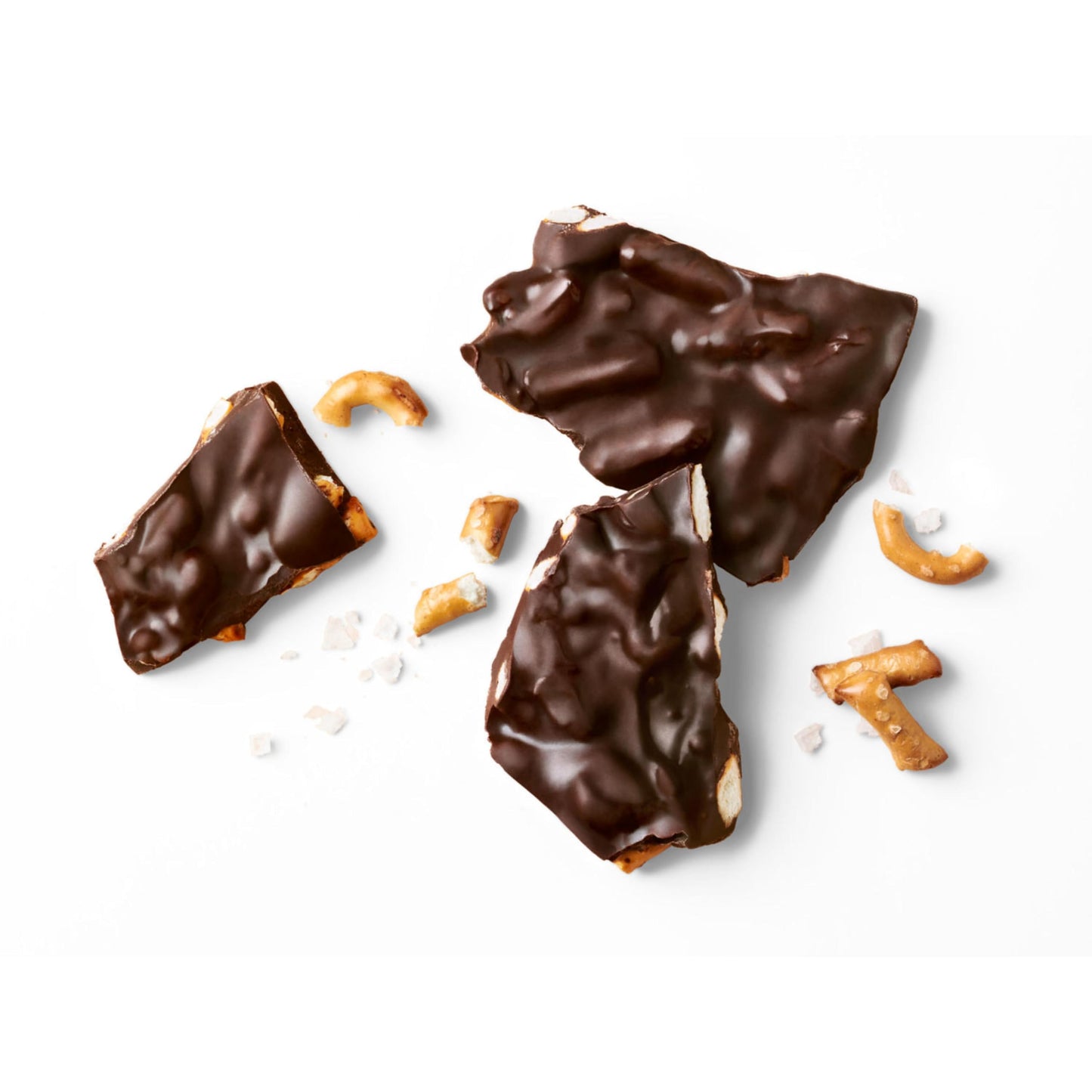 Barkthins Dark Chocolate, Pretzel And Sea Salt Snacking Chocolate Bag, 4.7 Oz
