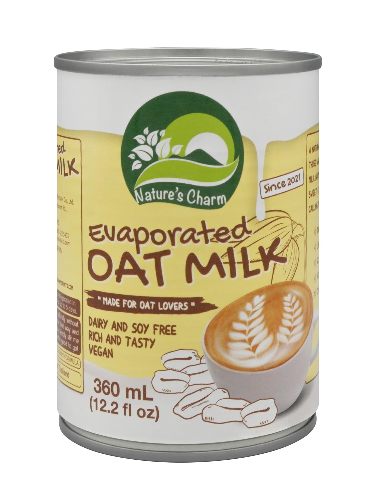 NATURES CHARM Evaporated Oat Milk, 12.2 FZ