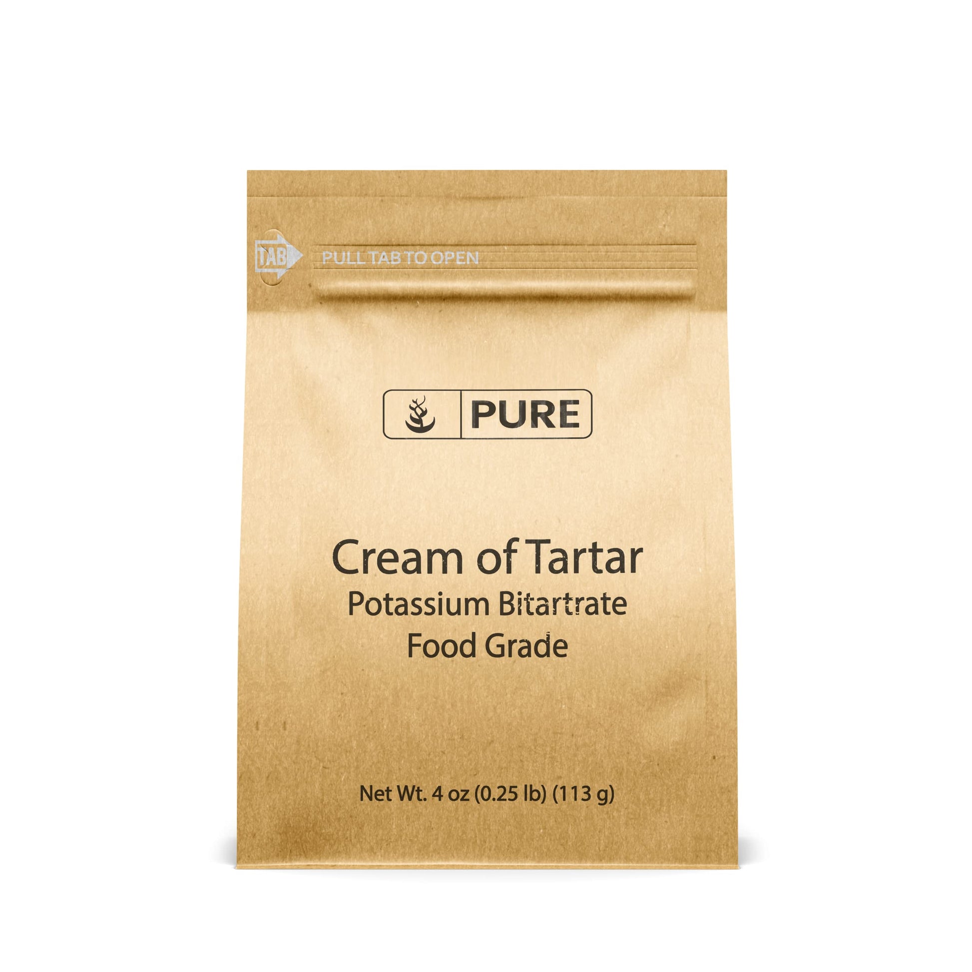 PURE ORIGINAL INGREDIENTS Cream of Tartar - 4 oz, Eco-Friendly Packaging, Ideal for Baking & Cleaning