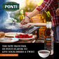 Ponti BBQ Glaze with Balsamic Vinegar - Intense Smoky Flavor - 8.8 Fl Oz