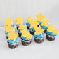 60 Pcs Edible Gold Star Cupcake Toppers Edible Stars For Cake Decorating Edible Twinkle Star Cupcake Picks Baby Shower Cake Deco
