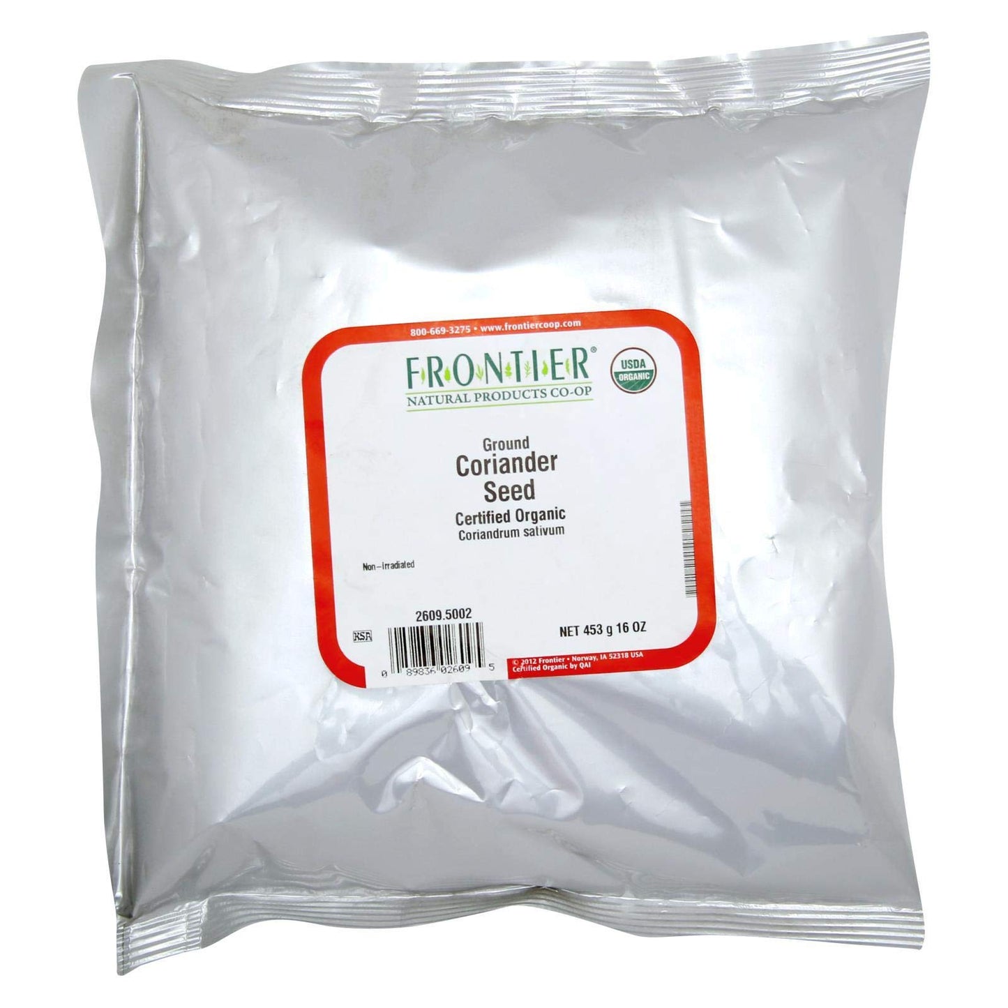 Frontier Herb Bulk Coriander Seed Organic Ground, 1 Pound